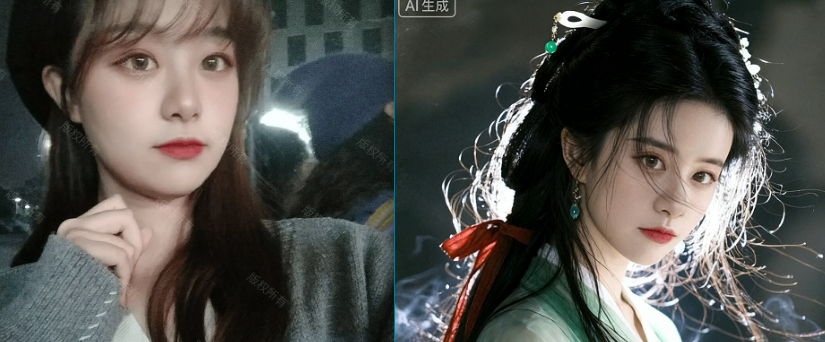 青衣古风女子写真