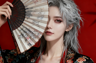 黑红古风怪诞服饰