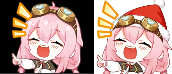 添加圣诞帽装饰