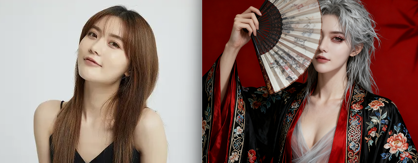 黑红古风怪诞服饰