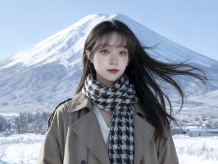 三宫格富士山写真