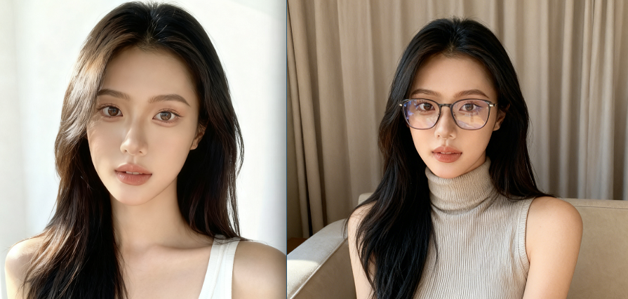 日常居家眼镜写真