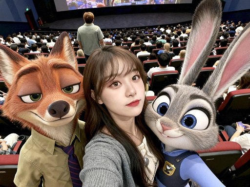 疯狂动物城合影