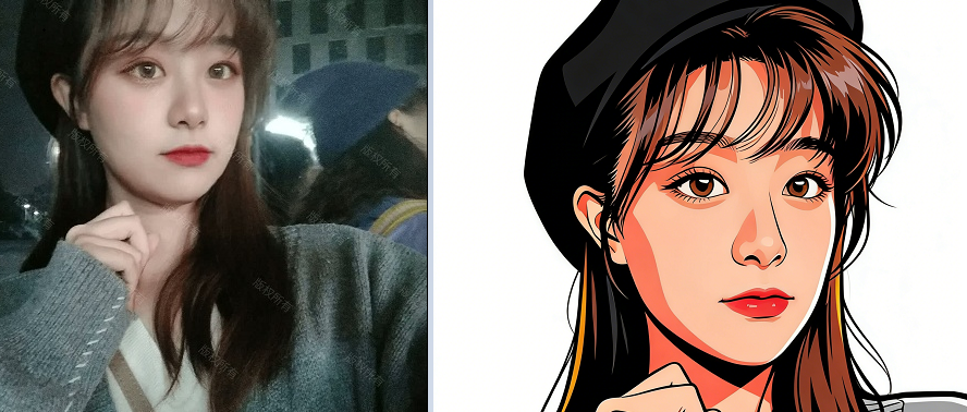 波普艺术肖像画生成