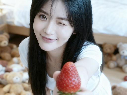 卧室草莓写真