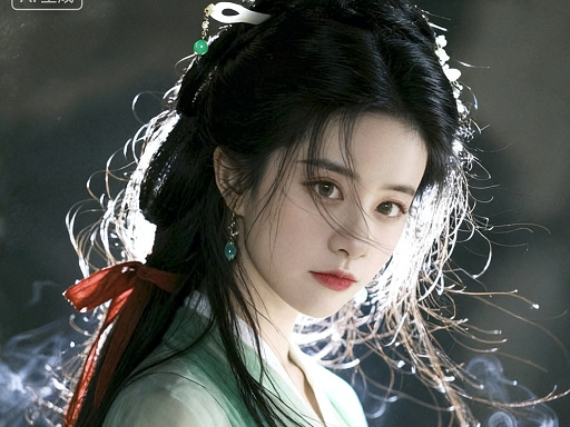 青衣古风女子写真