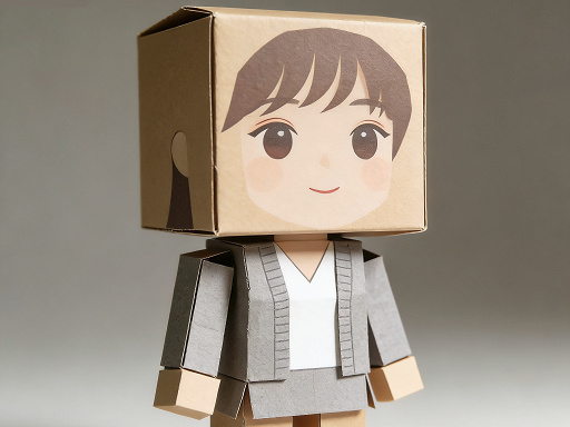 纸制玩具盒子渲染