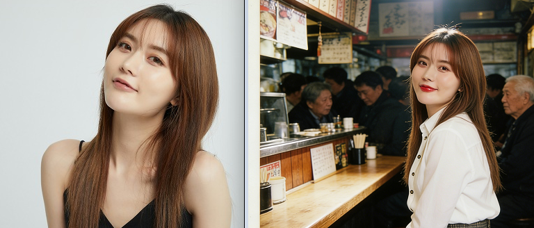 居酒屋闪光灯复古人像