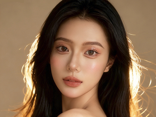 金色氛围背光时尚写真